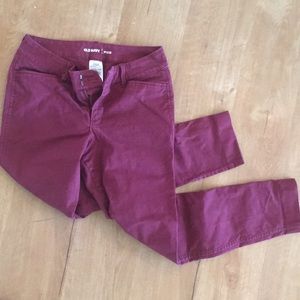 Maroon Old Navy Pixie Pants- Size 0